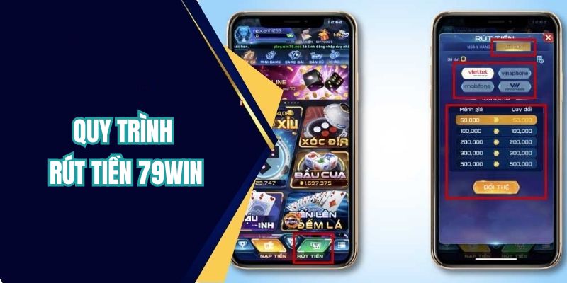 Quy trình rút 79WIN nhanh gọn với 1 lệnh click 